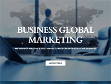 Tablet Screenshot of businessglobalmarketing.com